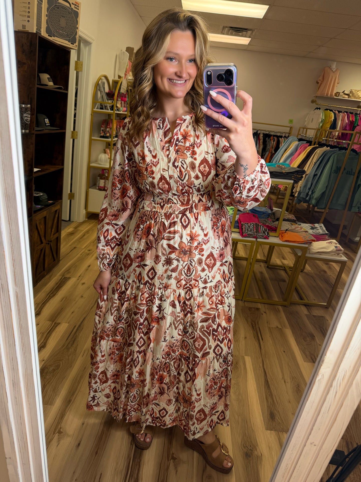 AUTUMN ROMANCE MAXI DRESS