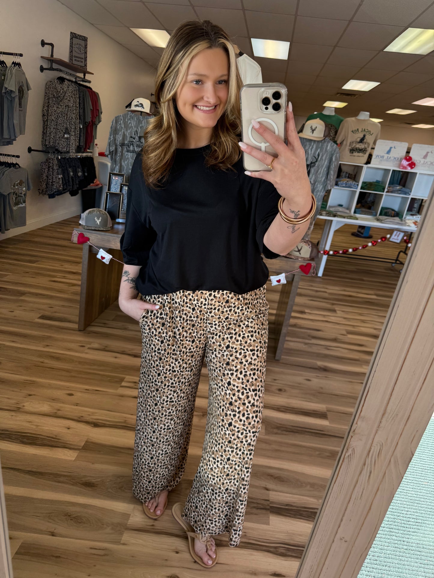 SABRINA LEOPARD PANTS