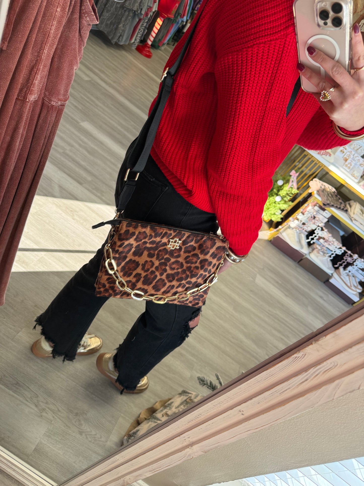 ARIANA CROSSBODY SPOTTED SADDLE