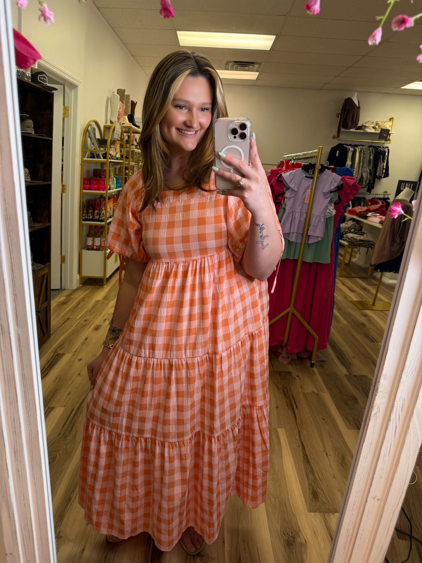 JAN CHECK PATTERN DRESS