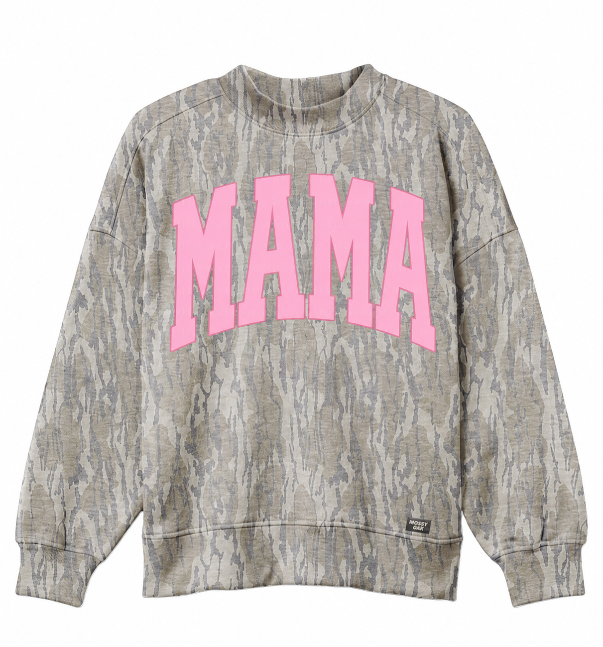 PREORDER: MAMA MOSSY OAK MOCK-NECK