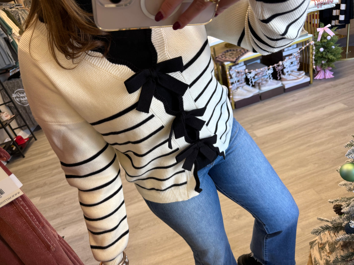 HALLE TIE UP SWEATER