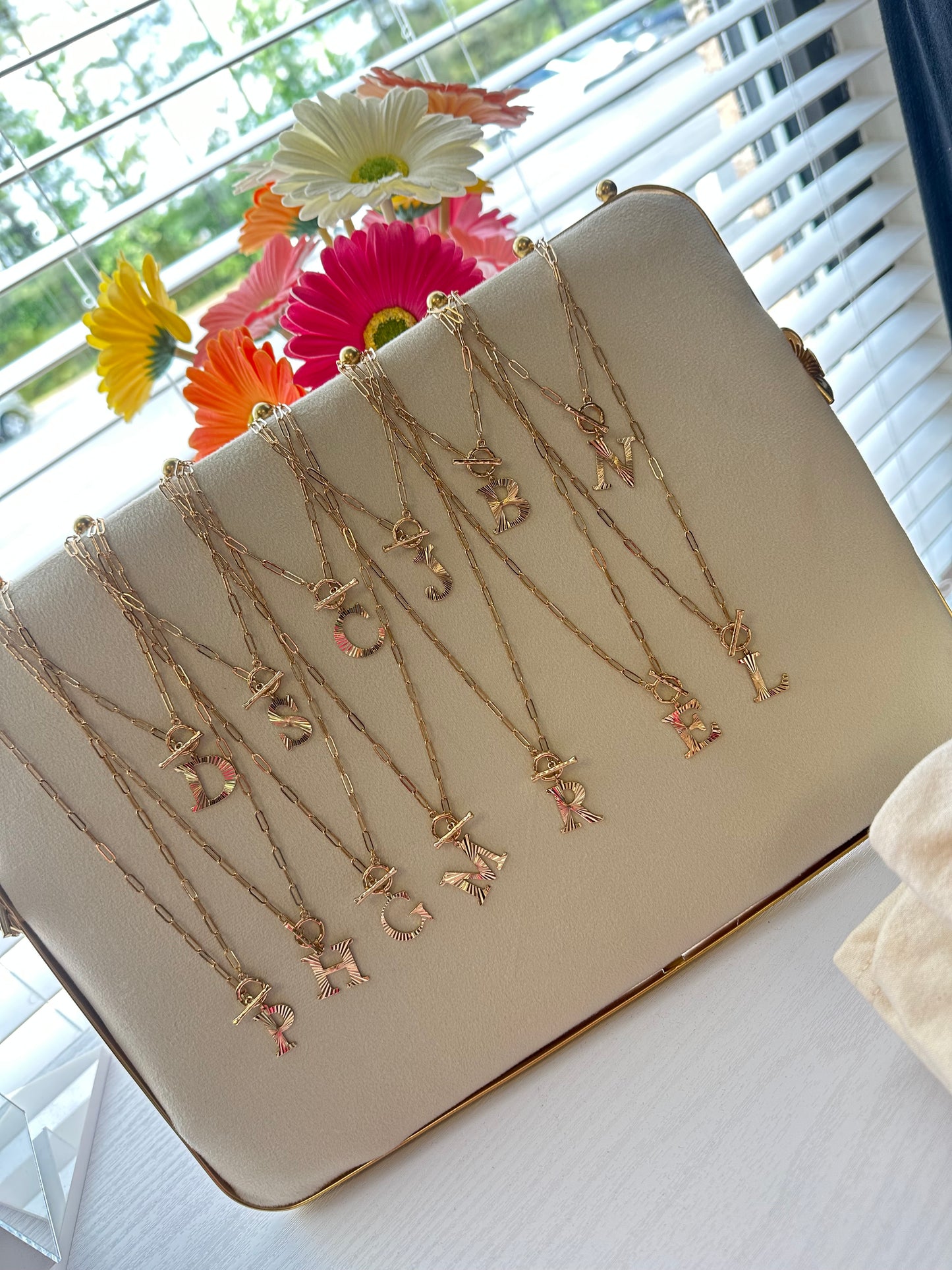 INITAL TOGGLE NECKLACE