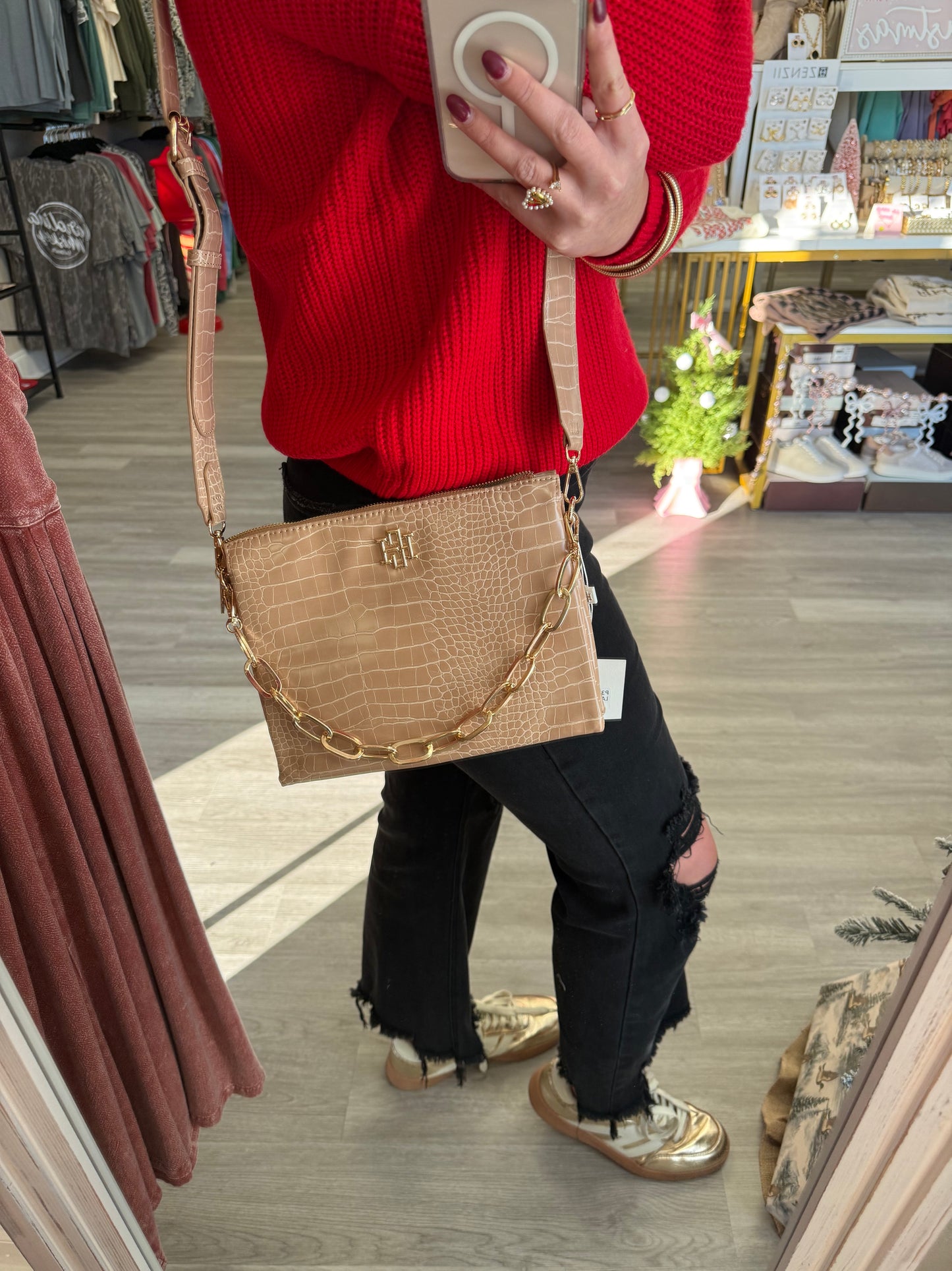 ARIANA CROSSBODY LATTE EC