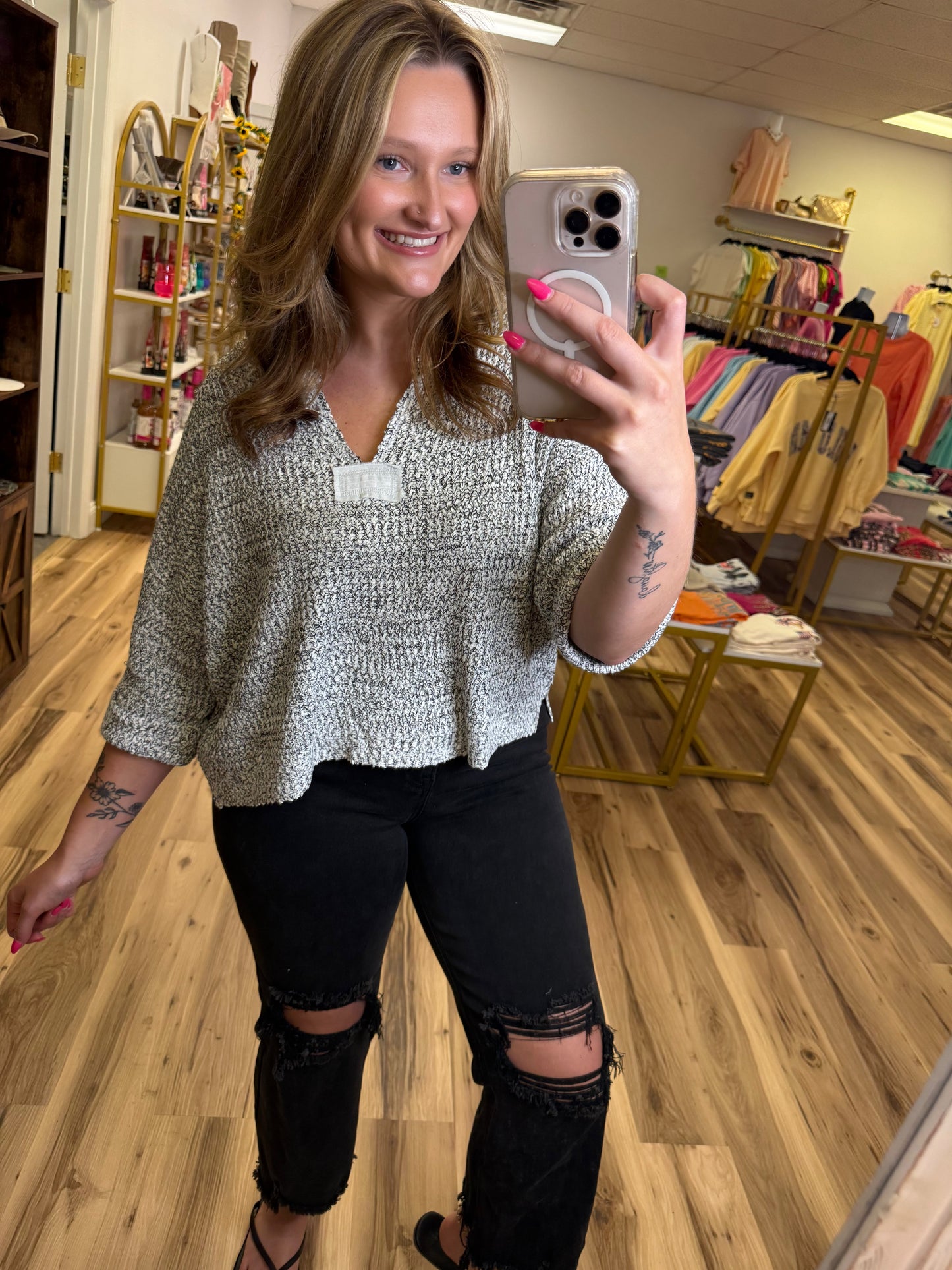 CRISP AIR KNIT SWEATER