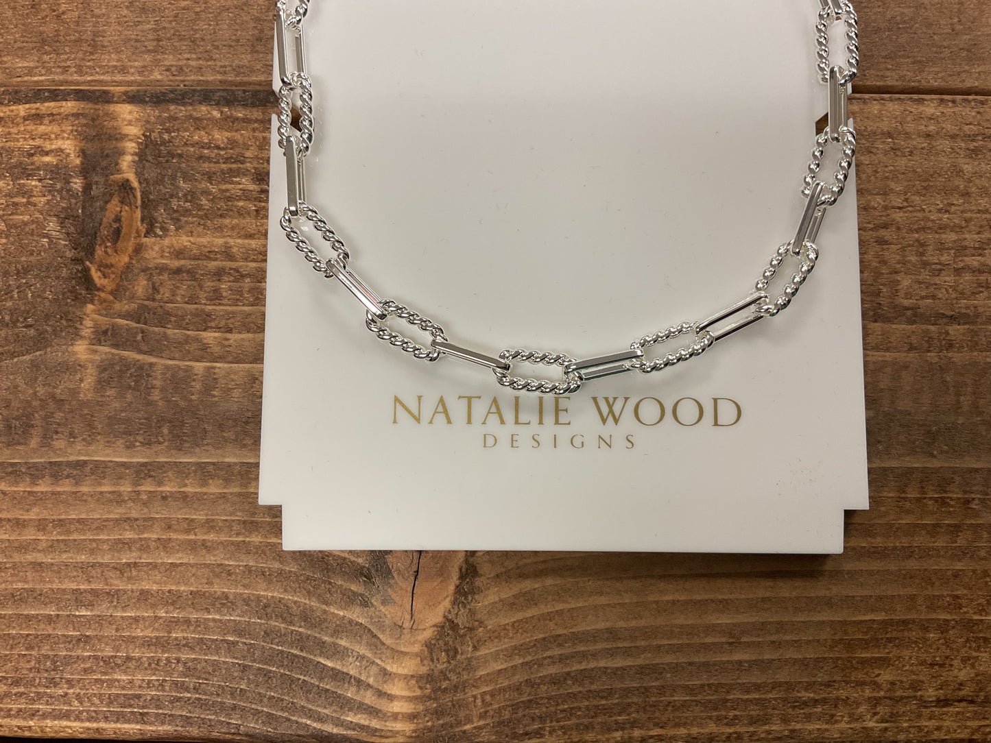 SHE’S SPICY MINI CHAIN LINK NECKLACE SILVER