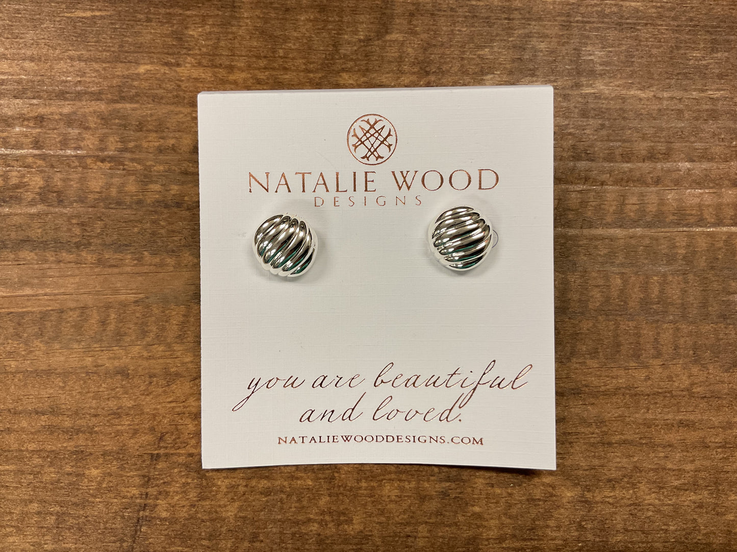 ECLIPSE BALL STUD EARRINGS SLIVER