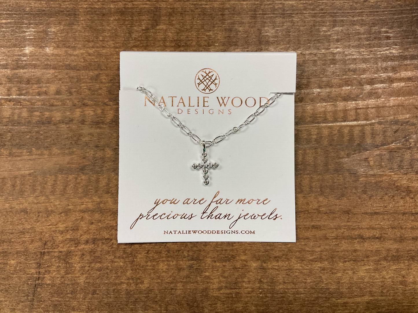 LEGACY CROSS DROP NECKLACE n SILVER