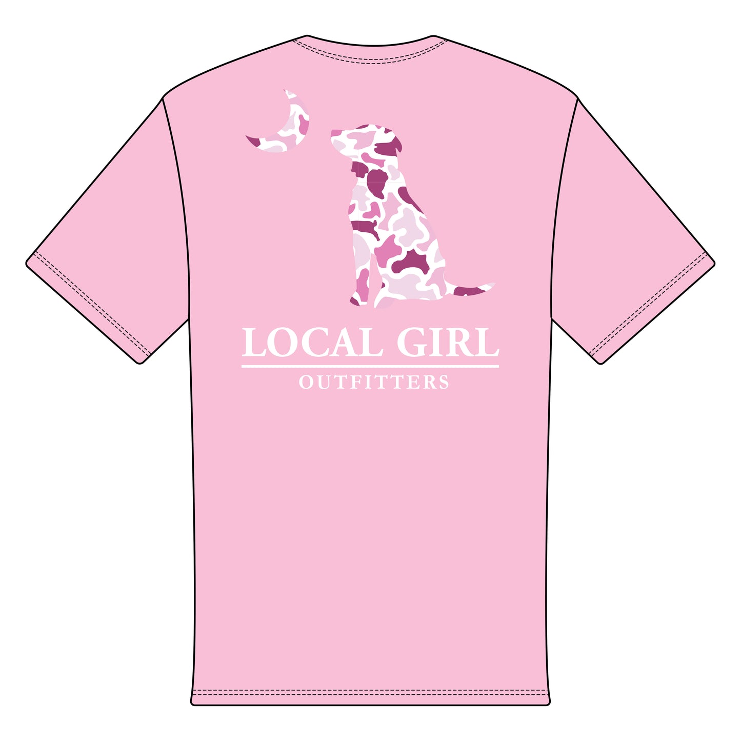 LG PINK LCF DOG AND MOON SS TEE PINK