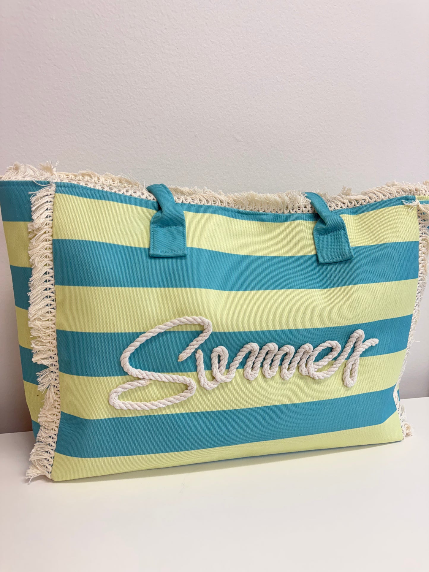SUMMER STRIPE TOTE BAG