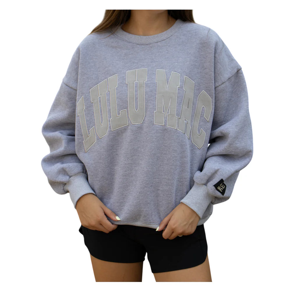 LULU MAC SWEATSHIRT LIGHT GRAY