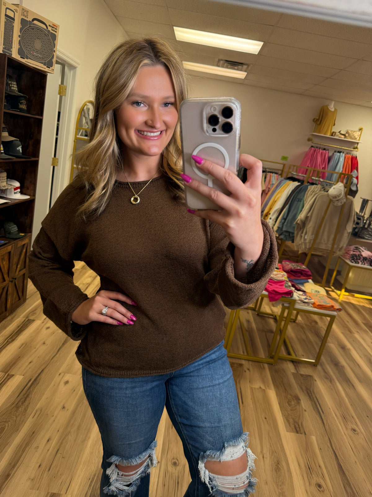 CHESTNUT COZY SWEATER