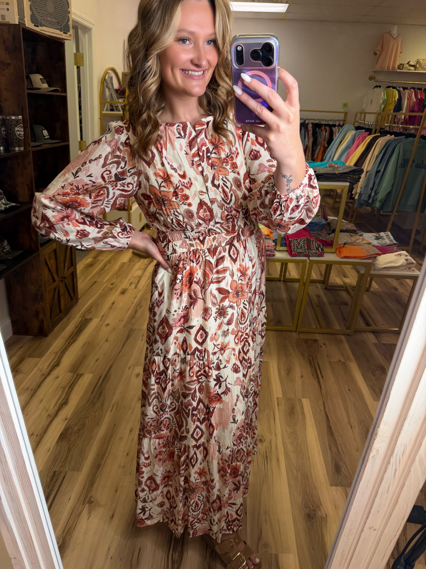 AUTUMN ROMANCE MAXI DRESS