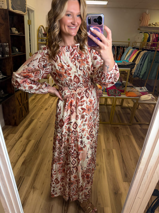 AUTUMN ROMANCE MAXI DRESS