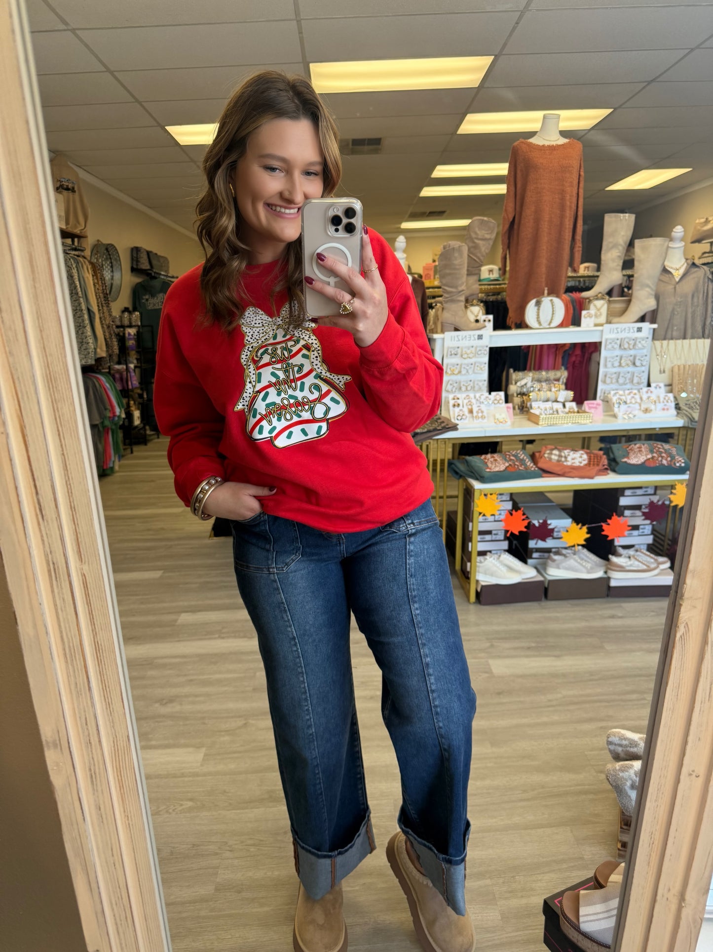 CHRISTMAS TREE CAKES CREWNECK