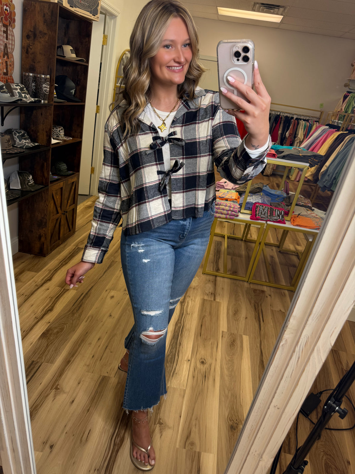 NAVY NIGHTS TOP