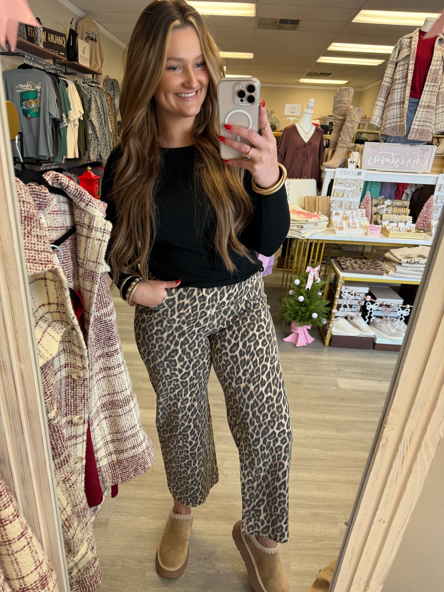 OLIVIA CHEETAH JEANS
