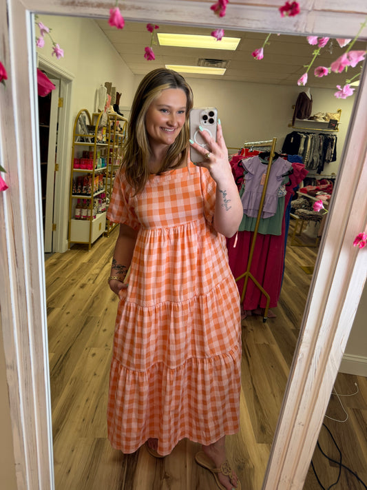 JAN CHECK PATTERN DRESS