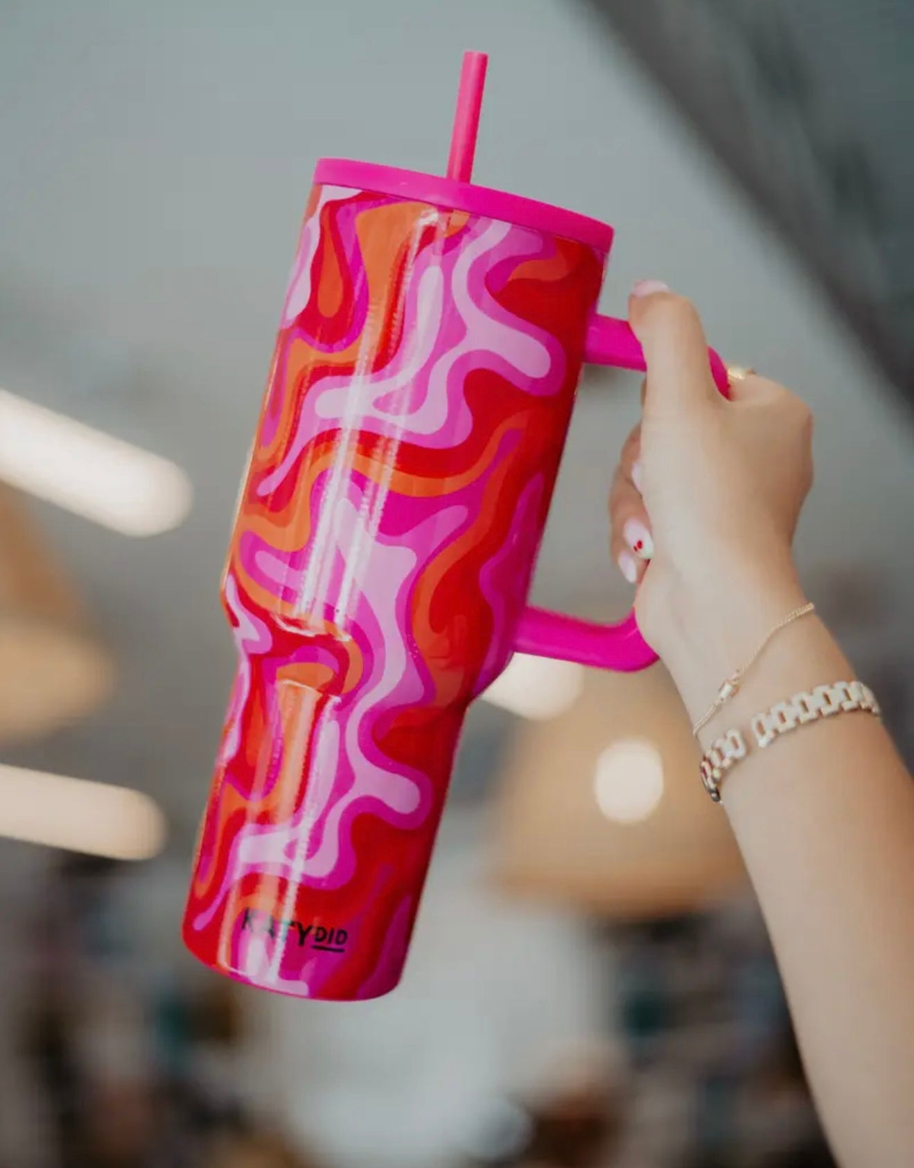 HOT PINK RETRO SWIRL