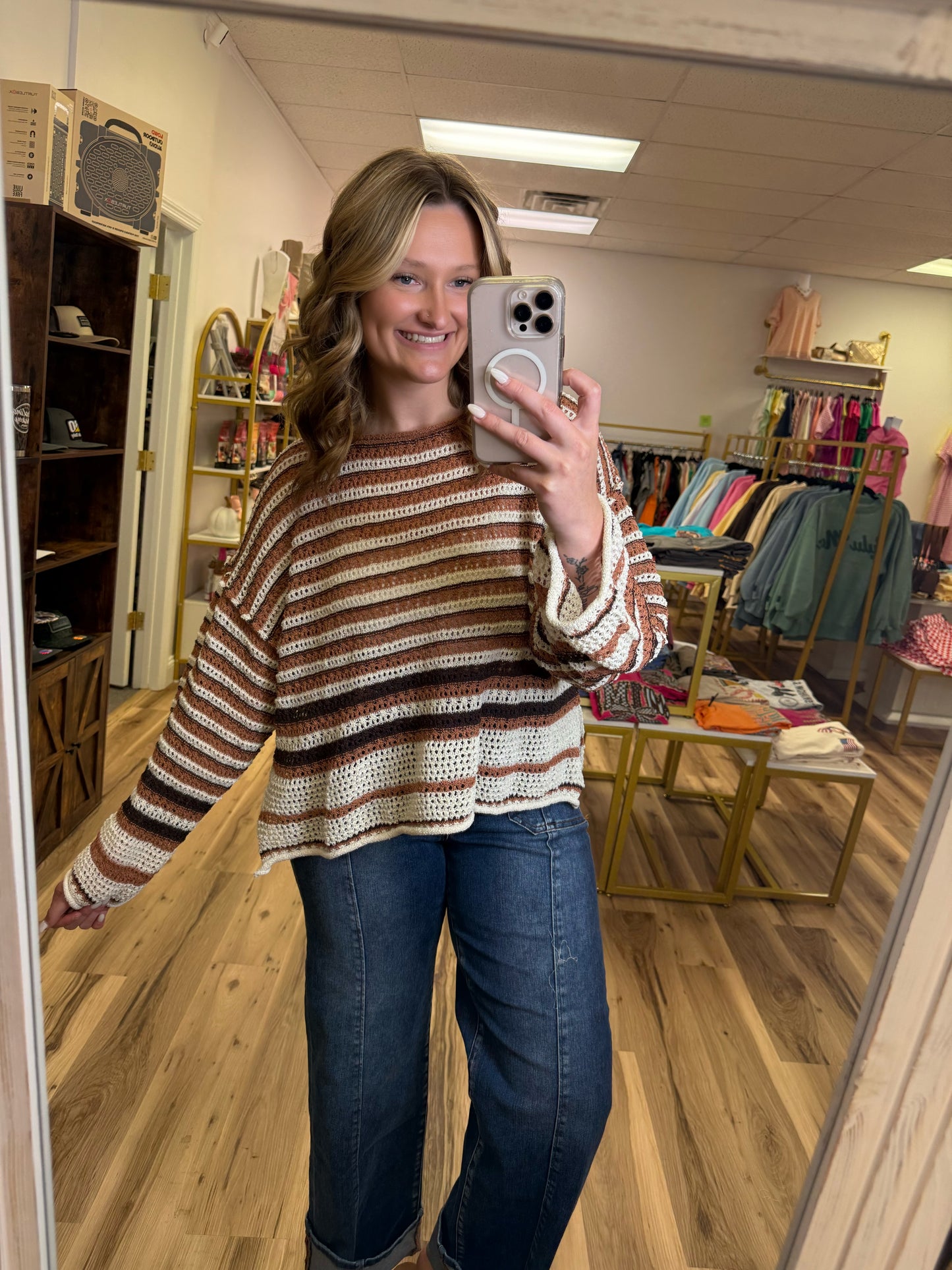 CHESTNUT CHARM SWEATER