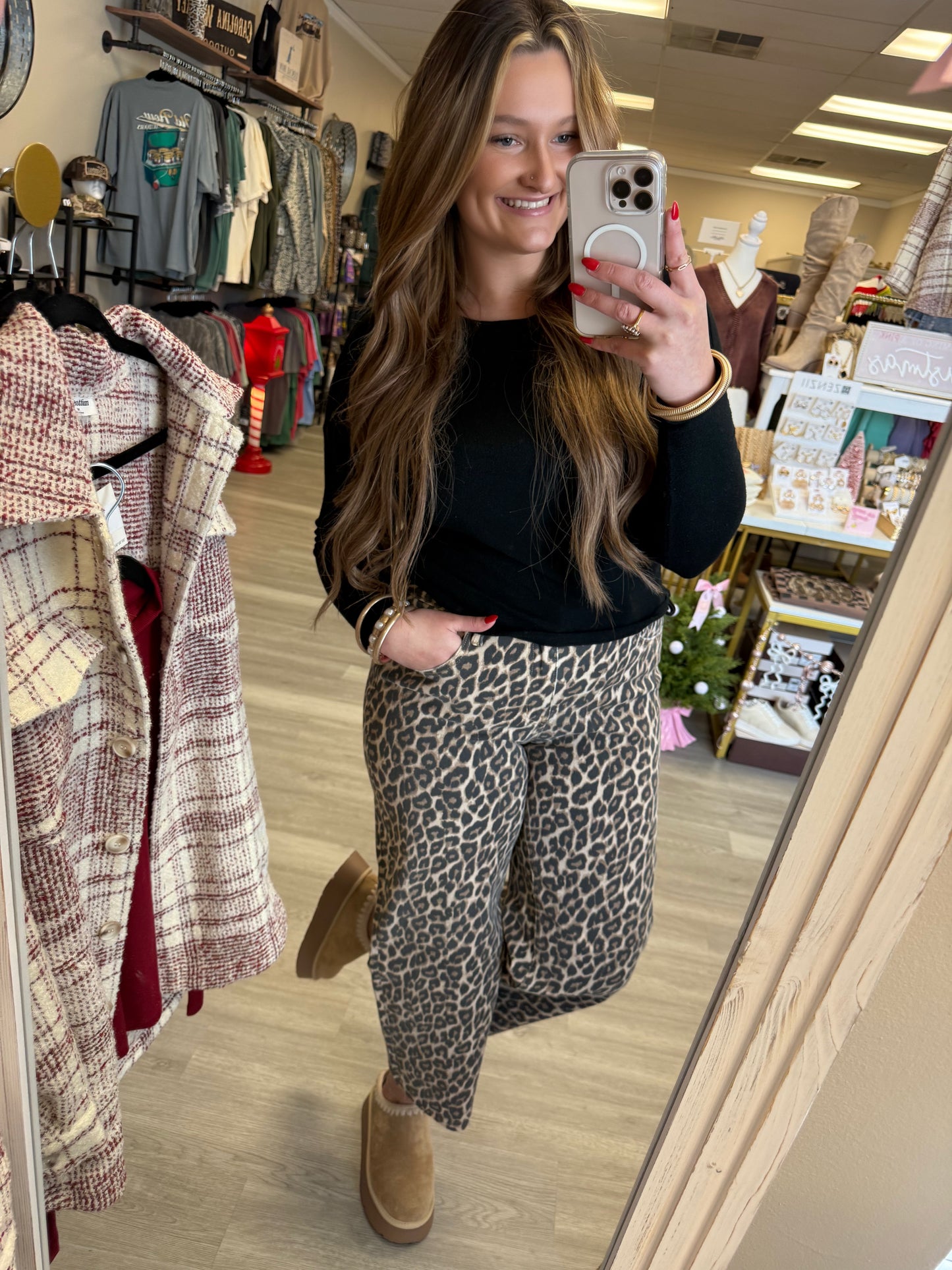 OLIVIA CHEETAH JEANS
