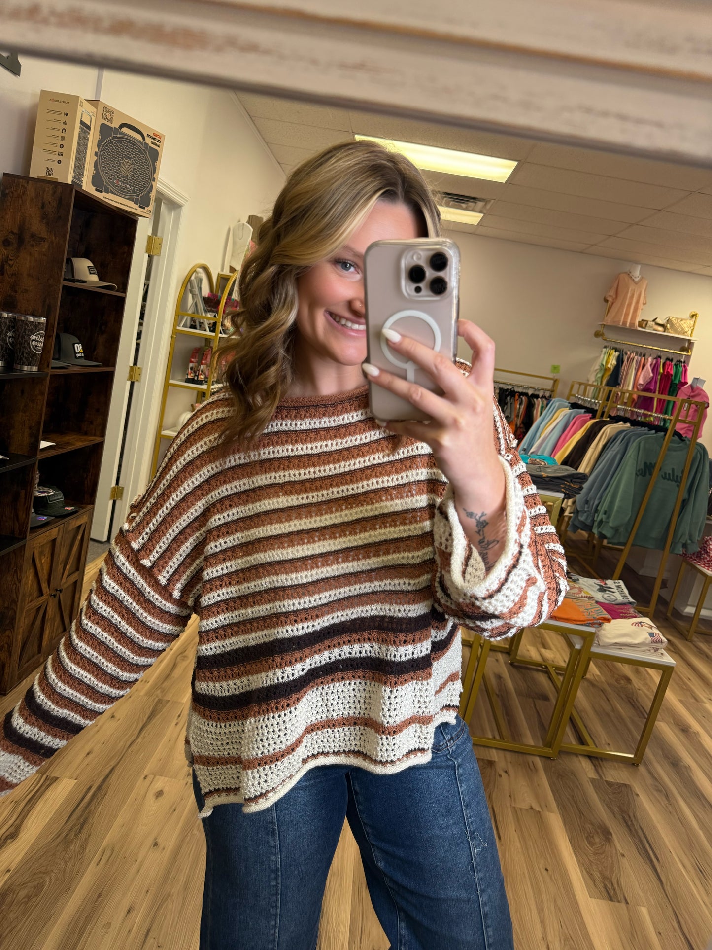 CHESTNUT CHARM SWEATER