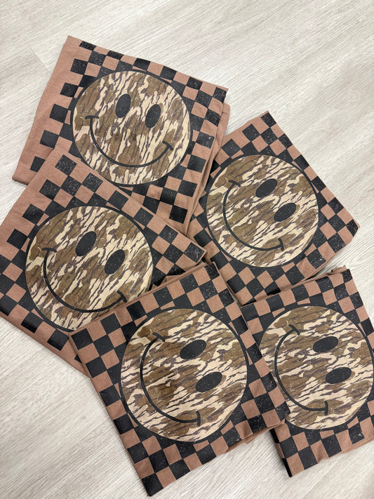 CHECKERED BC SMILEY TSHIRT