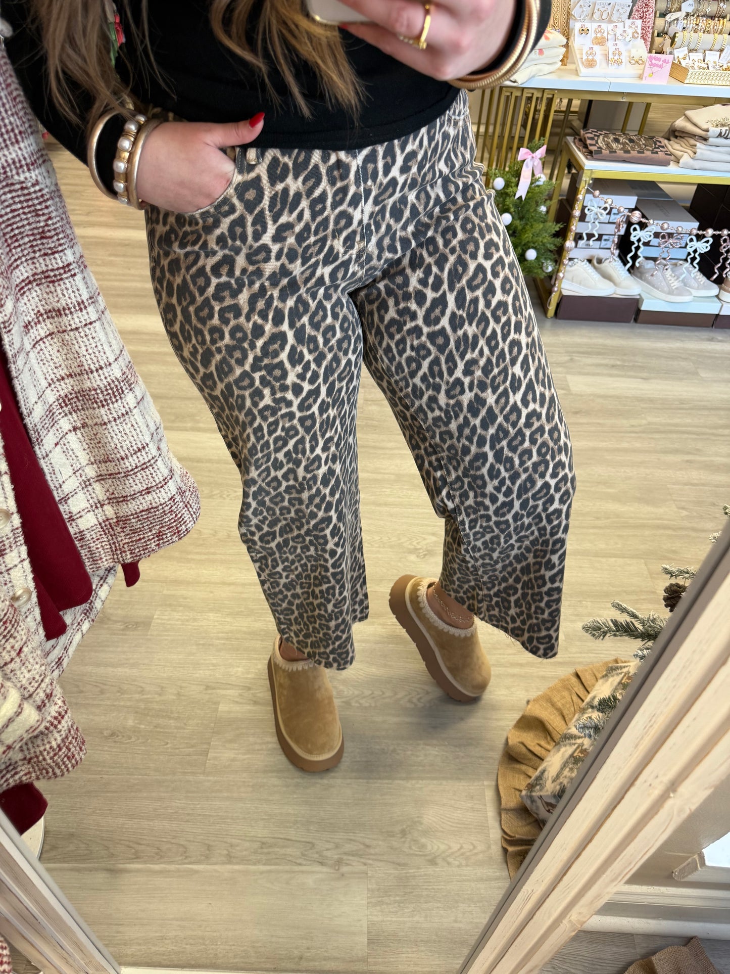 OLIVIA CHEETAH JEANS