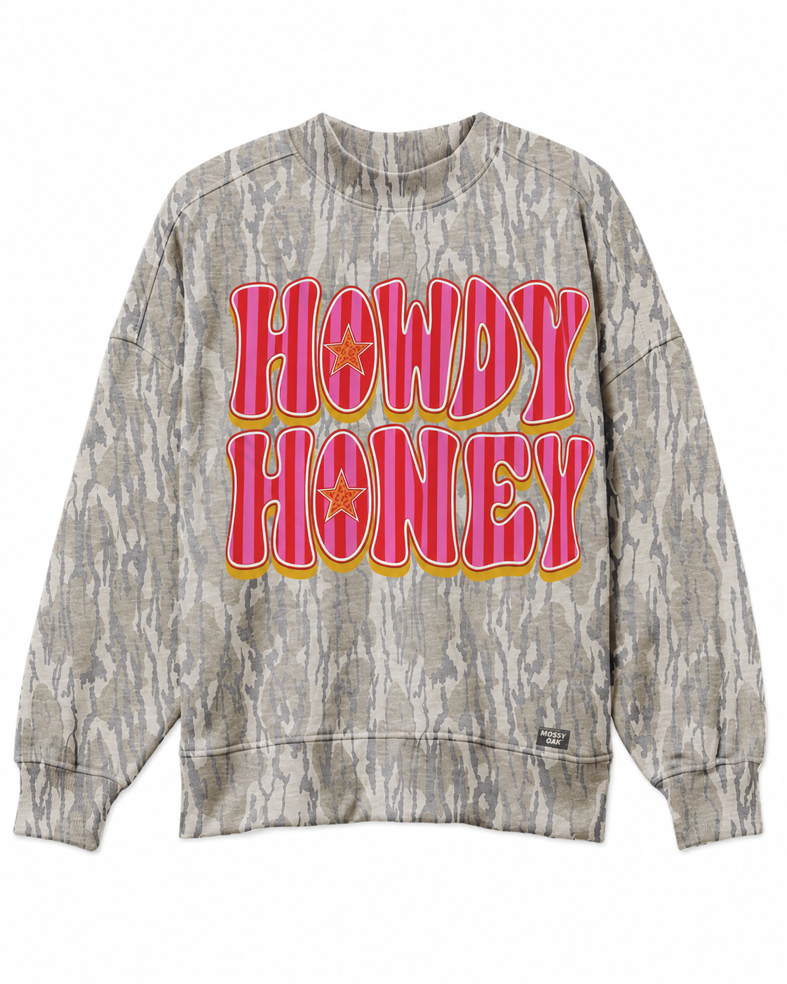 PREORDER: HOWDY HONEY MOSSY OAK MOCK-NECK