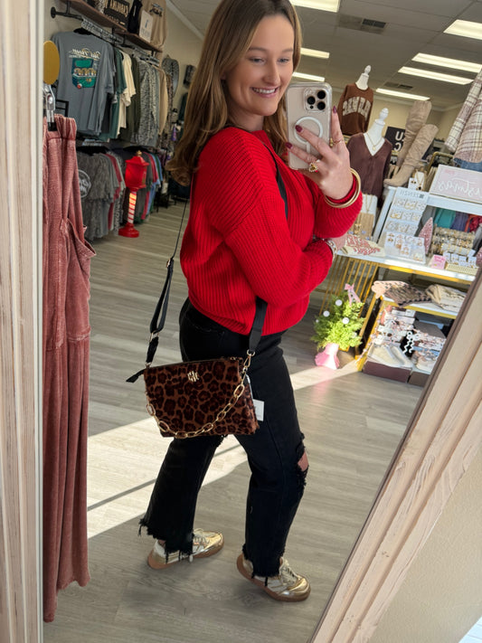ARIANA CROSSBODY SPOTTED SADDLE