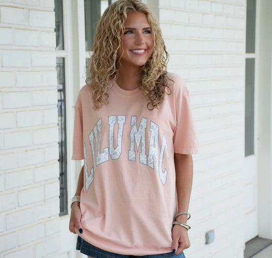 PEACHY OLD SCHOOL CAMO LULUMAC TEE