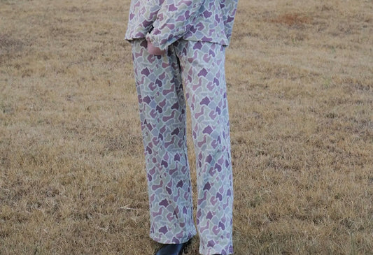 LULU MAC WAFFLW PANTS CAMO