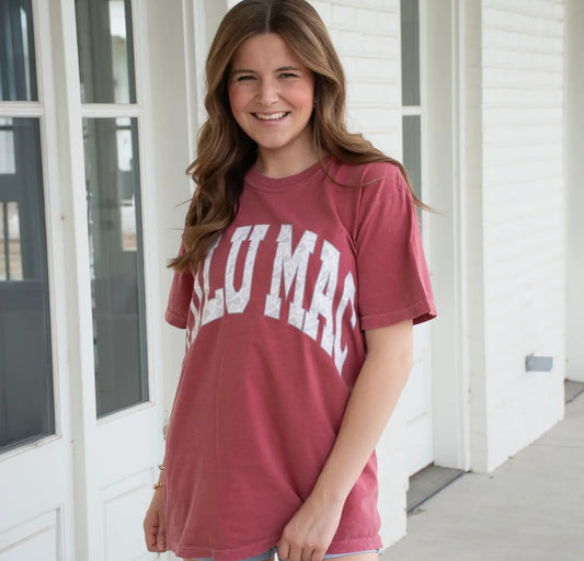 CRIMSON OLD SCHOOL CAMO LULUMAC TEE