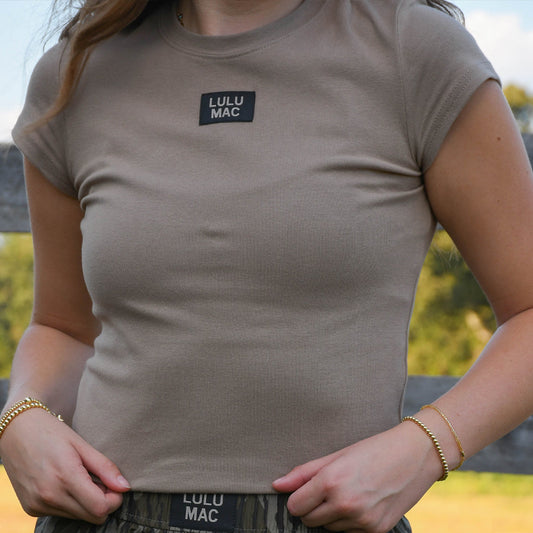 PREORDER: LULUMAC BABY DOLL TOP DK TAUPE