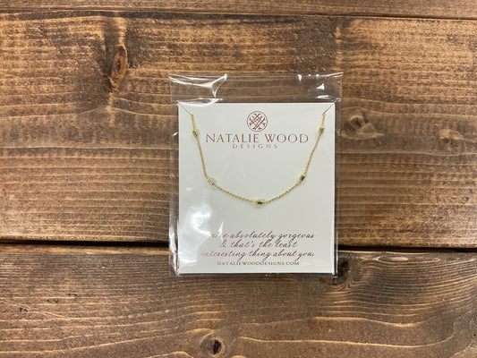 EVERYDAY BEADED LAYERING NECKLACE  GOLD