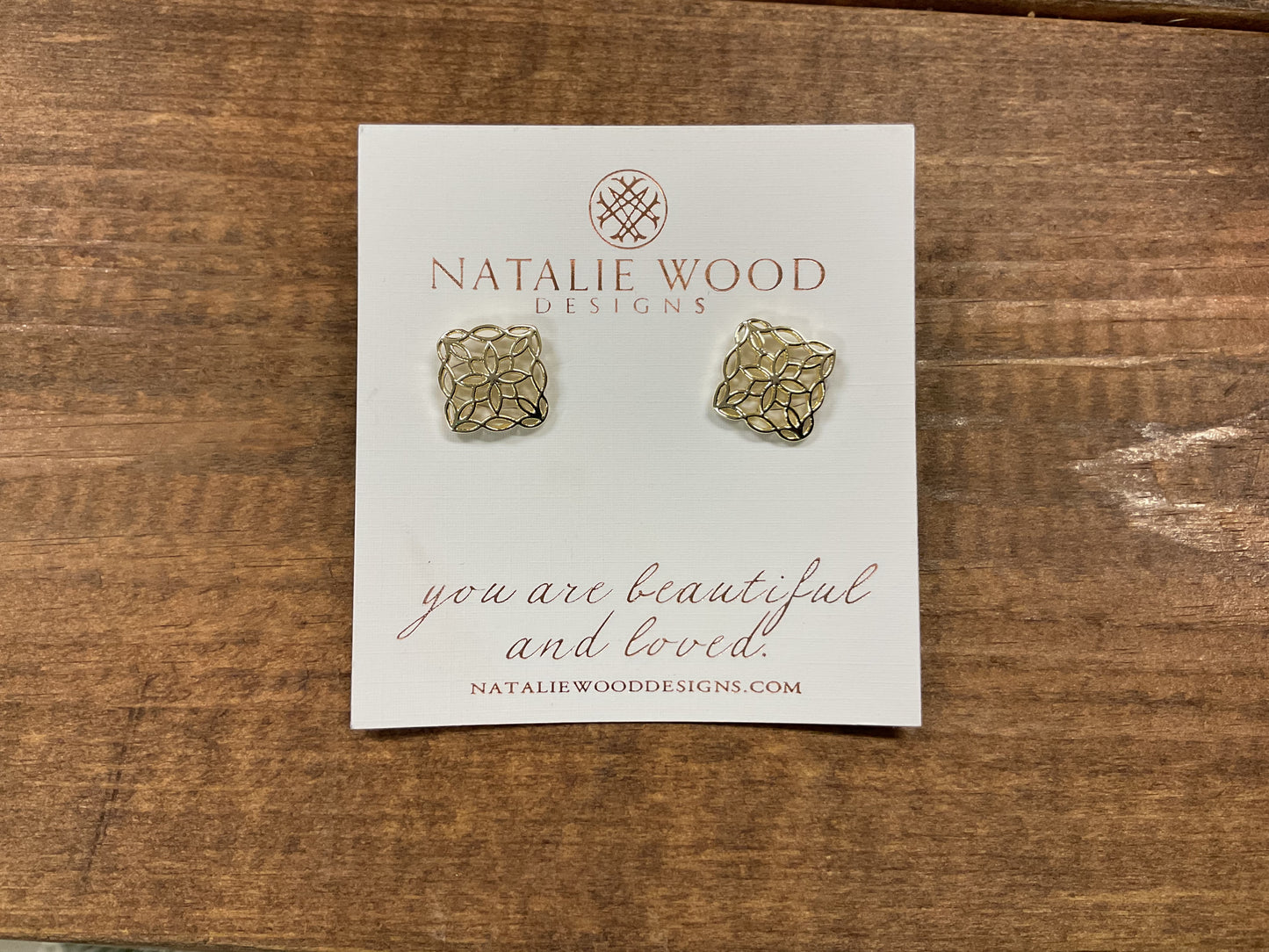 BLOOM STUD EARRINGS GOLD