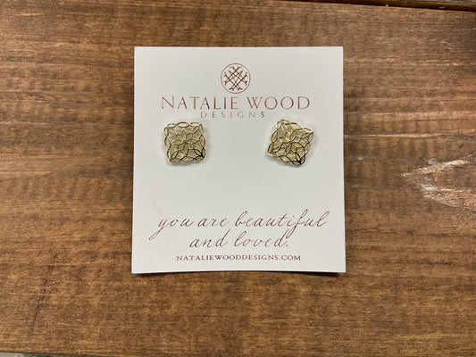 BLOOM STUD EARRINGS GOLD