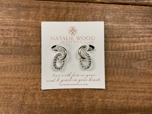 LEGACY LINK EARRINGS n SLIVER