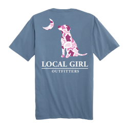 LG PINK LCF DOG AND MOON SS TEE BLUE