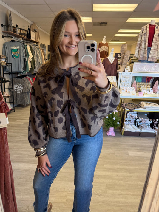 WILDLY CHIC TIE UP SWEATER
