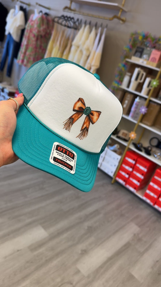 WESTERN BOW HAT JADE