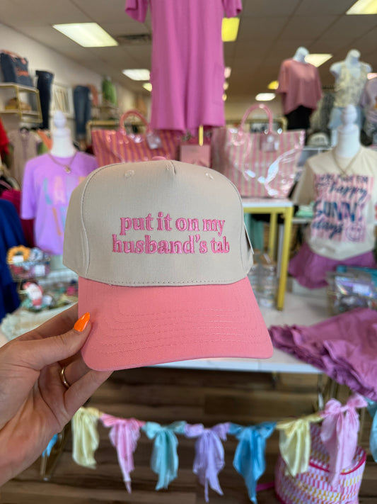 PUT IT ON MY HUSBANDS TAB PINK HAT