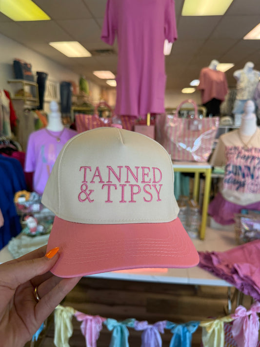 TANNED & TIPSY HAT PINK