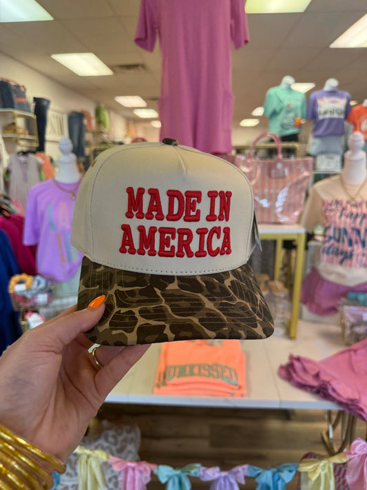 MADE IN AMERICA HAT LEOPARD BRIM