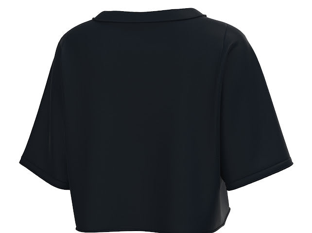LG BOXY CROP TEE BLK