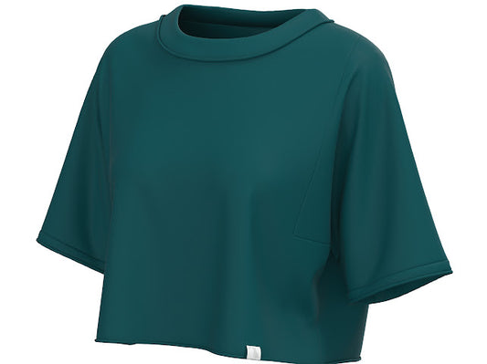 LG BOXY CROP TEE TEL