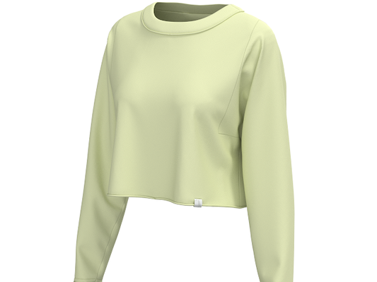 LG BOXY CROP LS TEE LTCH