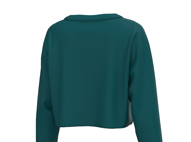 LG BOXY CROP LS TEE TEL