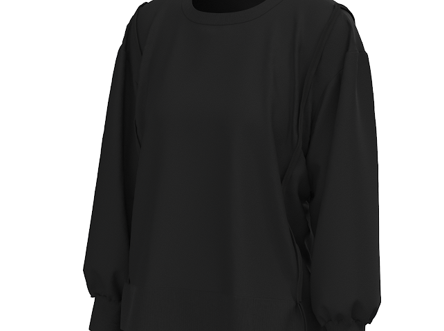 LG DAILY CREW BLK