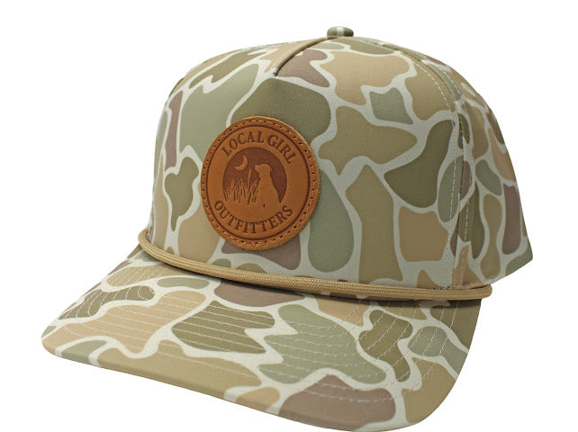 LG LEATHER PATCH ROPE HAT